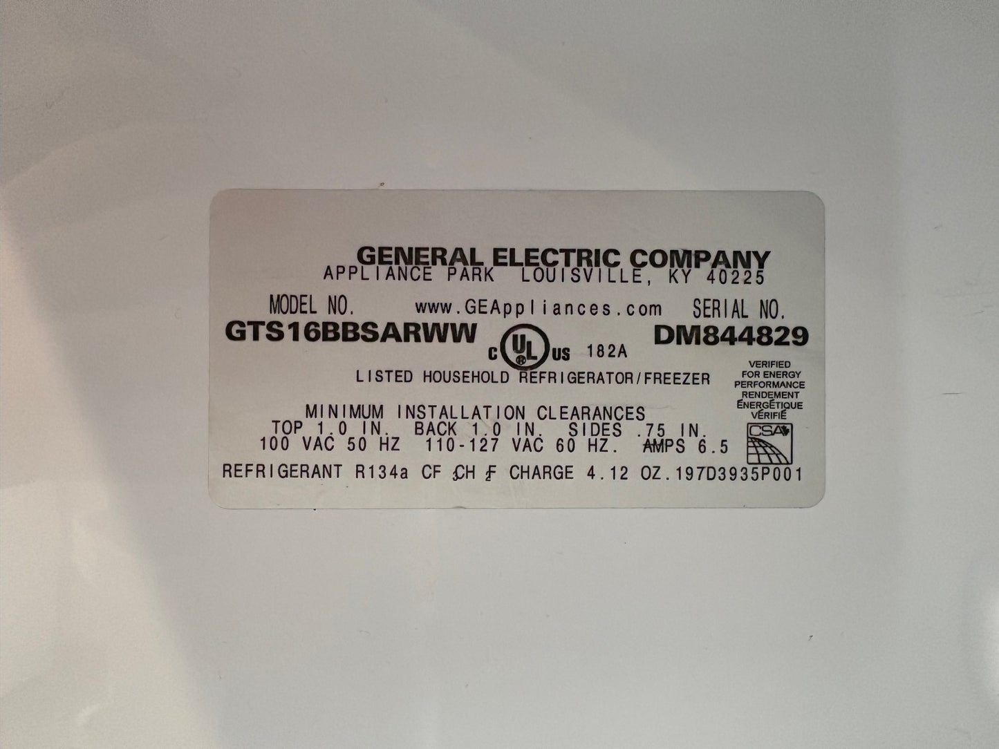 GE Refrigerator